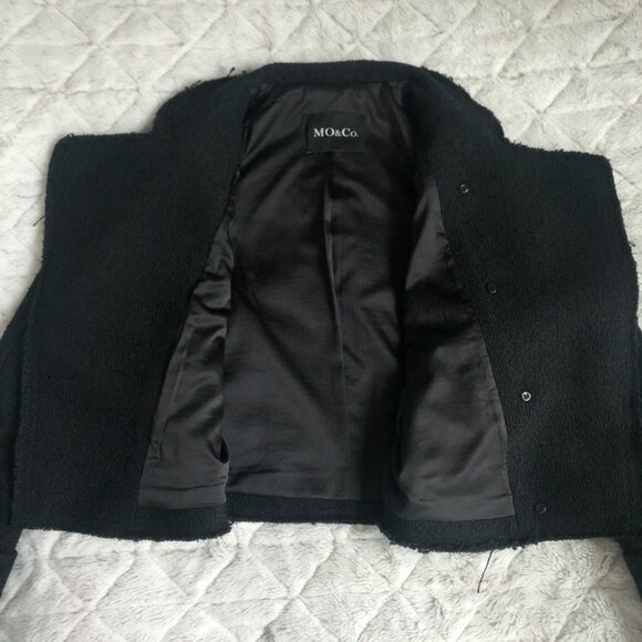 MO&Co. Vintage Cotton-blend Cropped Jacket_Women _ BLACK _ Size S - Picture 11 of 16